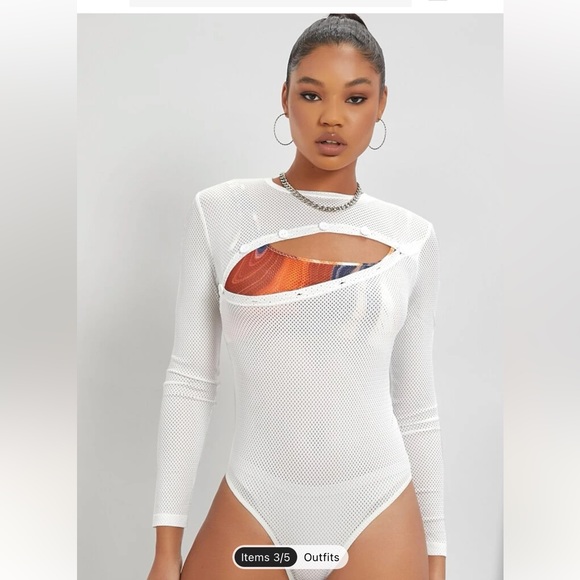 Shein Marble print crop tank & pants - Picture 4 of 6